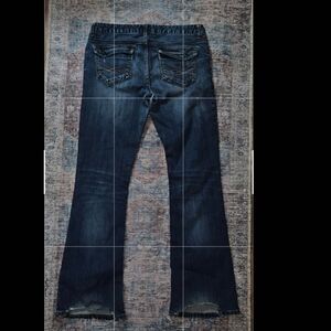 Aeropostale Dark Blue Hailey Flare Jeans 7/8REG